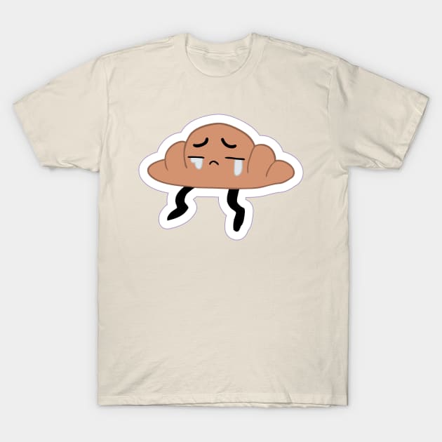 Sad Croissant T-Shirt by Satyn